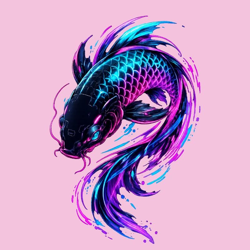 Neon Koi Flow