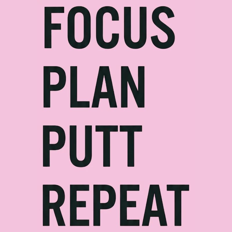 Golf Focus Plan Putt Reapeat