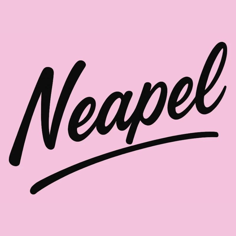 Lettrage en écriture Naples