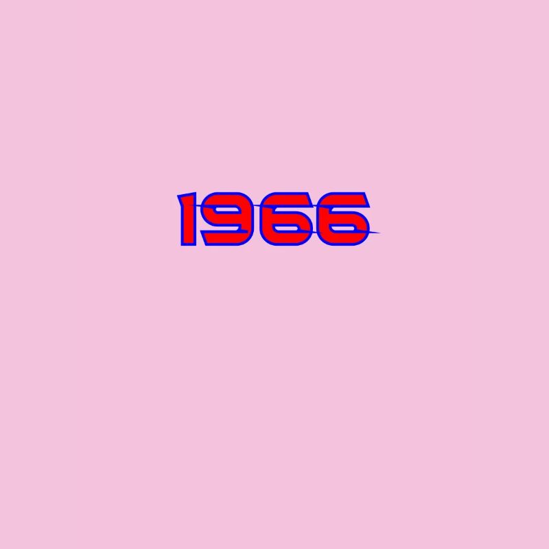 Typographie rétro néon de 1966