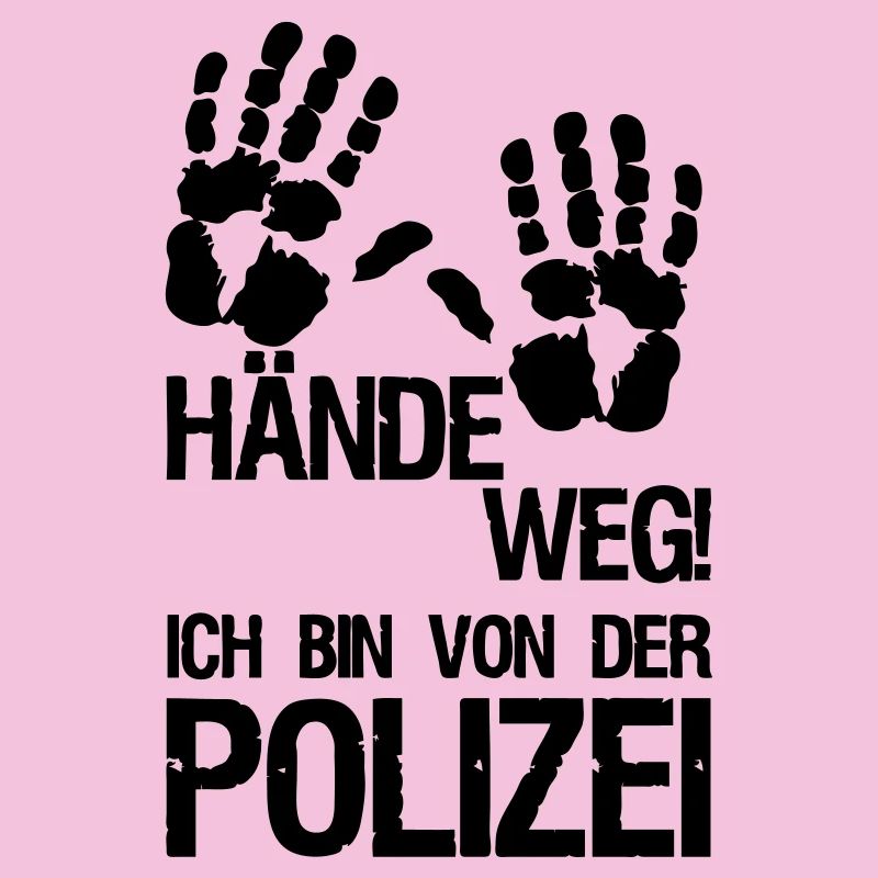 Hände weg Polizei Polizist Beruf Geschenk Spruch