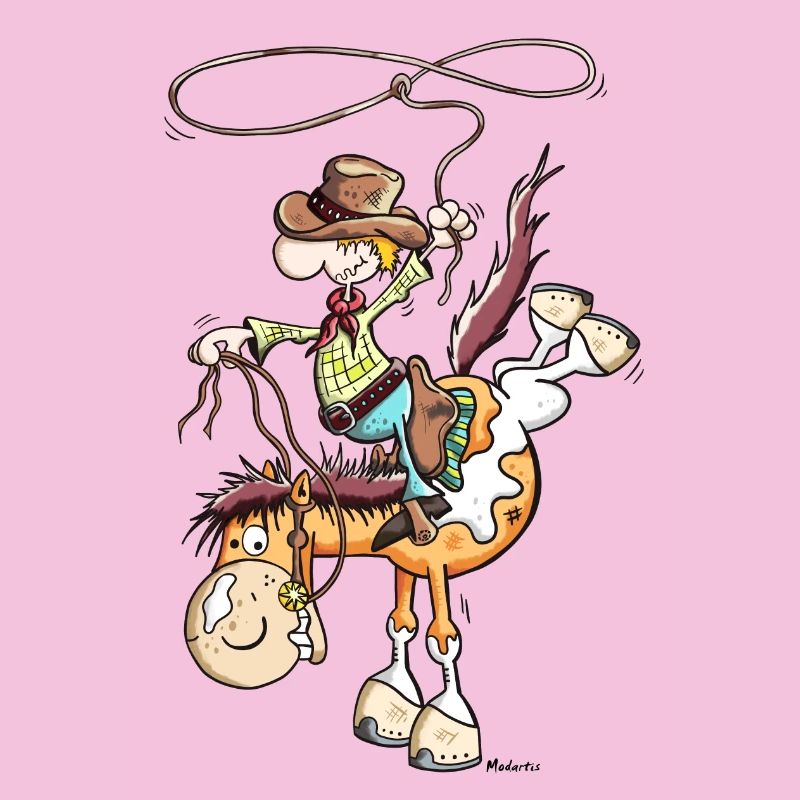 Cowboy mit Pferd