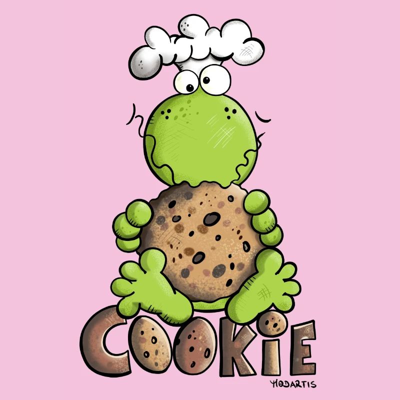 Frosch mit Cookie
