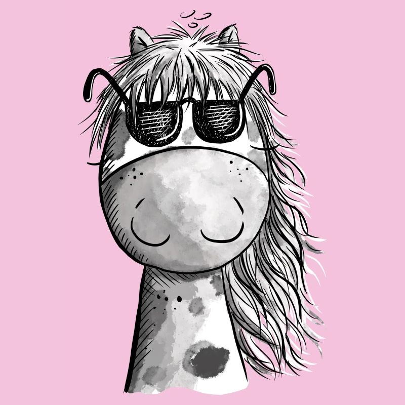 Cooles Pferd mit Sonnenbrille