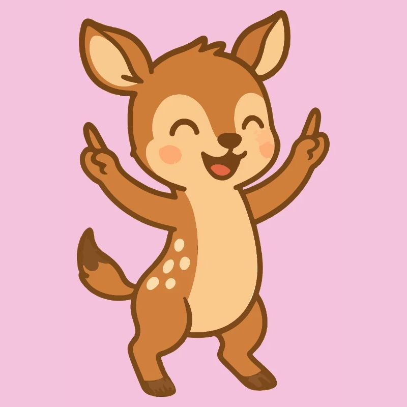 Bébé cerf dansant