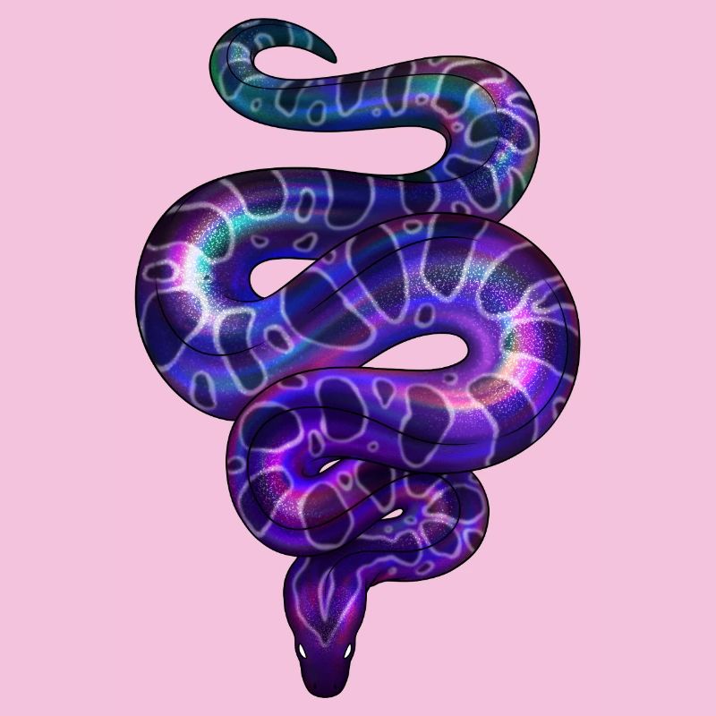 Neon Snake Violet