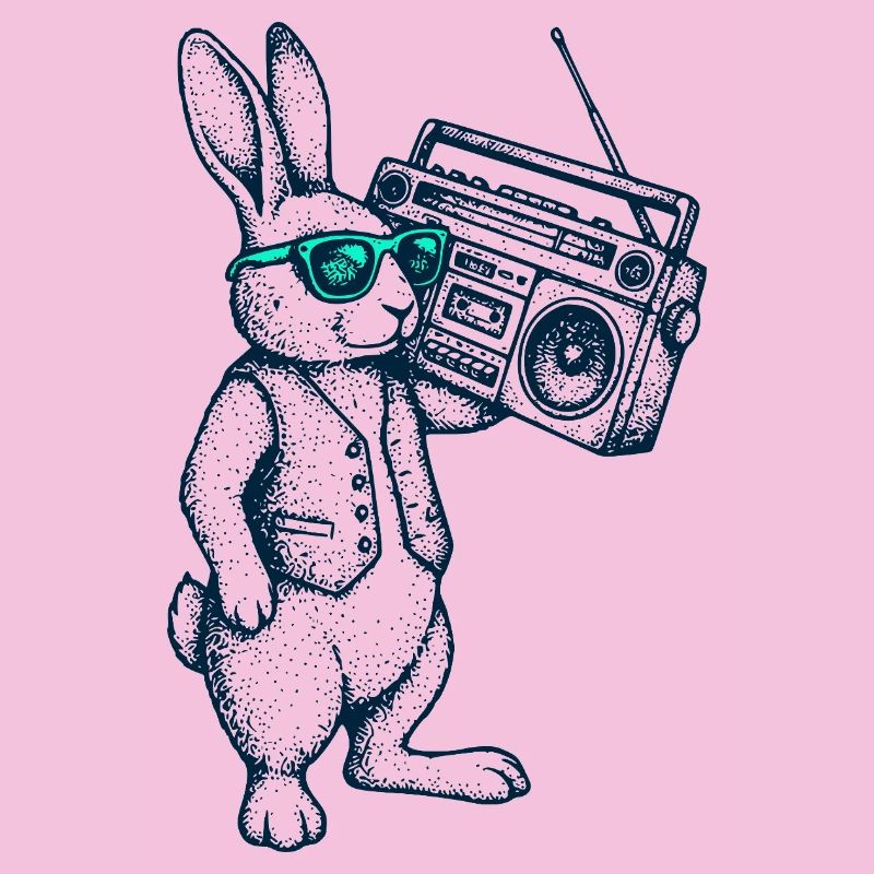 Boombox Easter Bunny