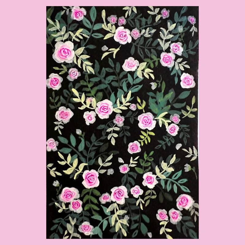 Vintage rose pattern