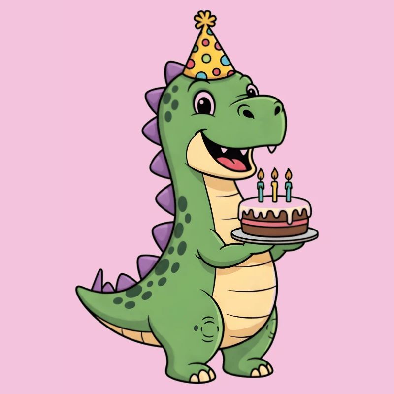 Süßer T-Rex Dinosaurier-Geburtstagsparty T-Rex