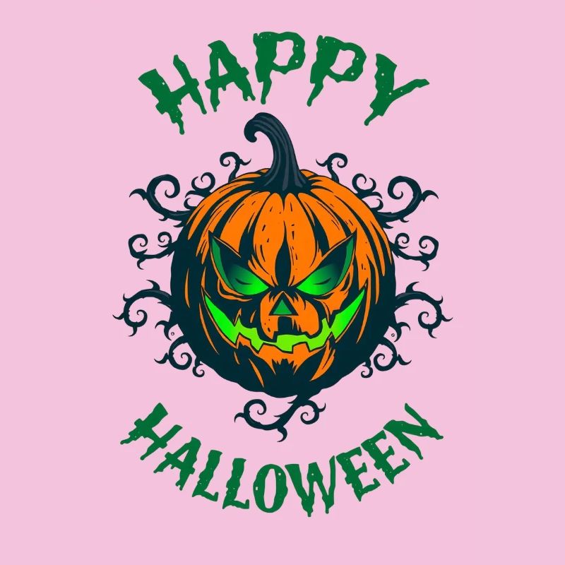 Green Look Pumpkin Halloween