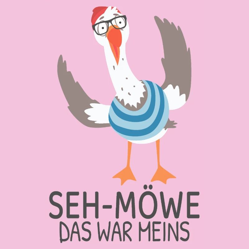 SEH-MÖWE Das war meins – Lustige Möwe Cartoon
