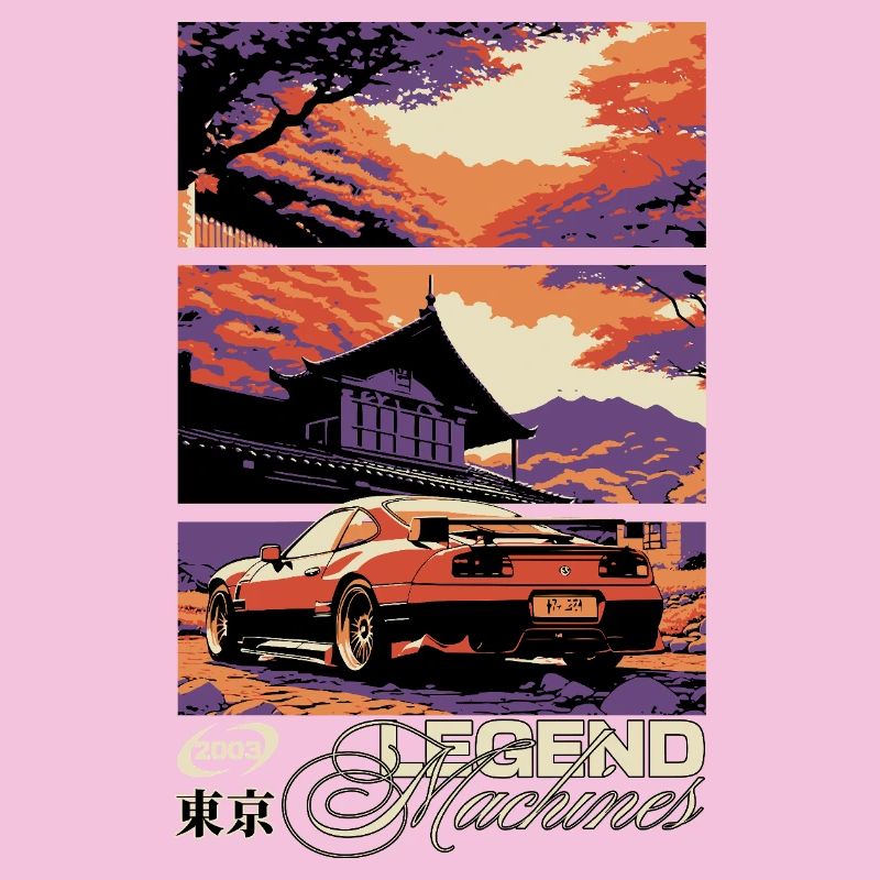 Sunset Skyline Triptych Car Legend