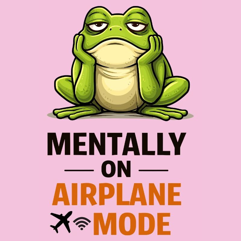 Frosch im Flugzeugmodus-Meme