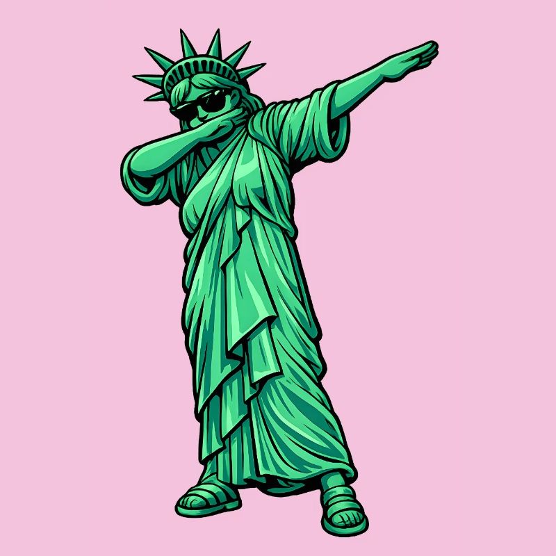 Dabbing Freiheitsstatue