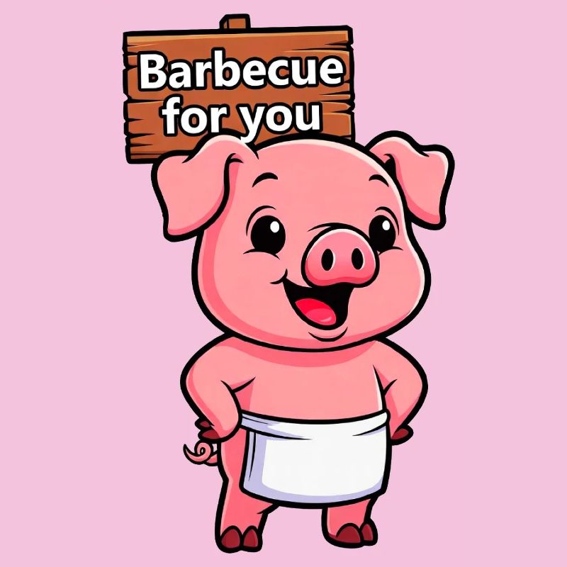 Panneau de cricket avec cochon