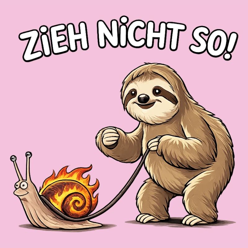 Fauler Kumpel zieht Schnecke