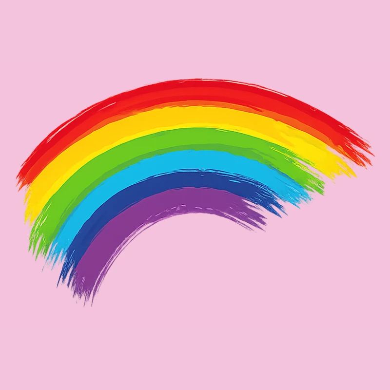 Regenbogen Pinselbogen Hoffnung Gemeinschaft 