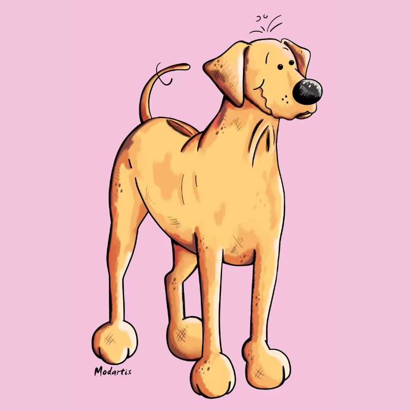 Souriant Rhodesian Ridgeback