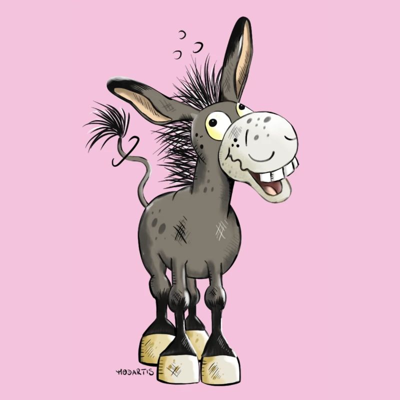 Witziger Esel