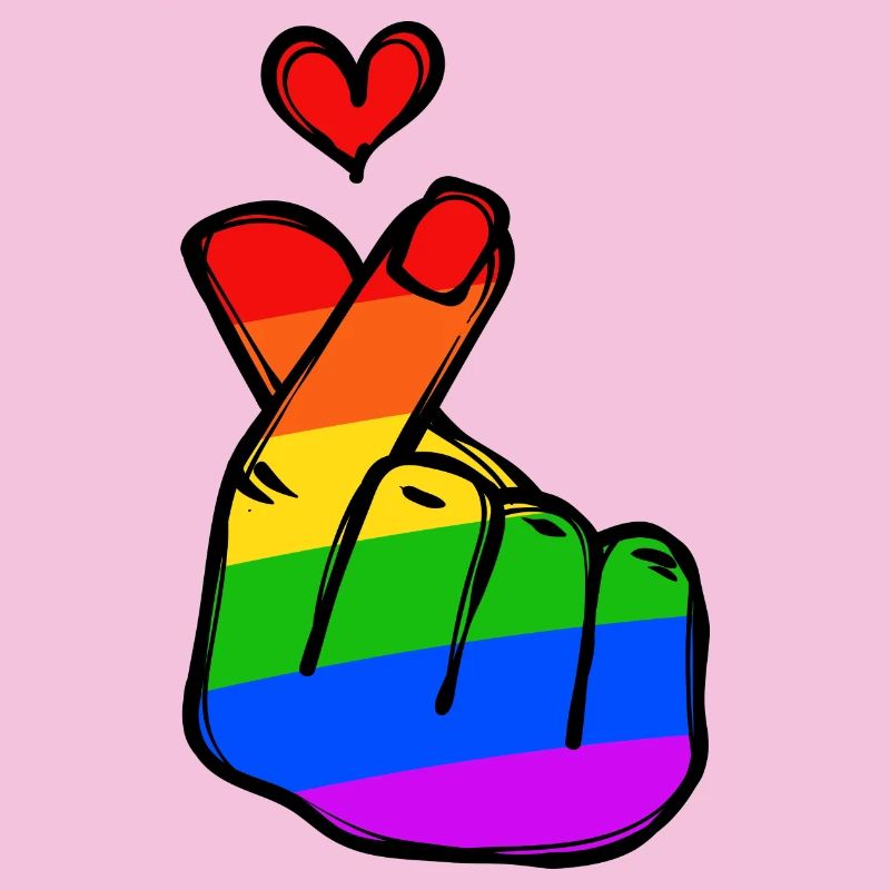 Regenbogen Herz Liebe Frieden Leidenschaft