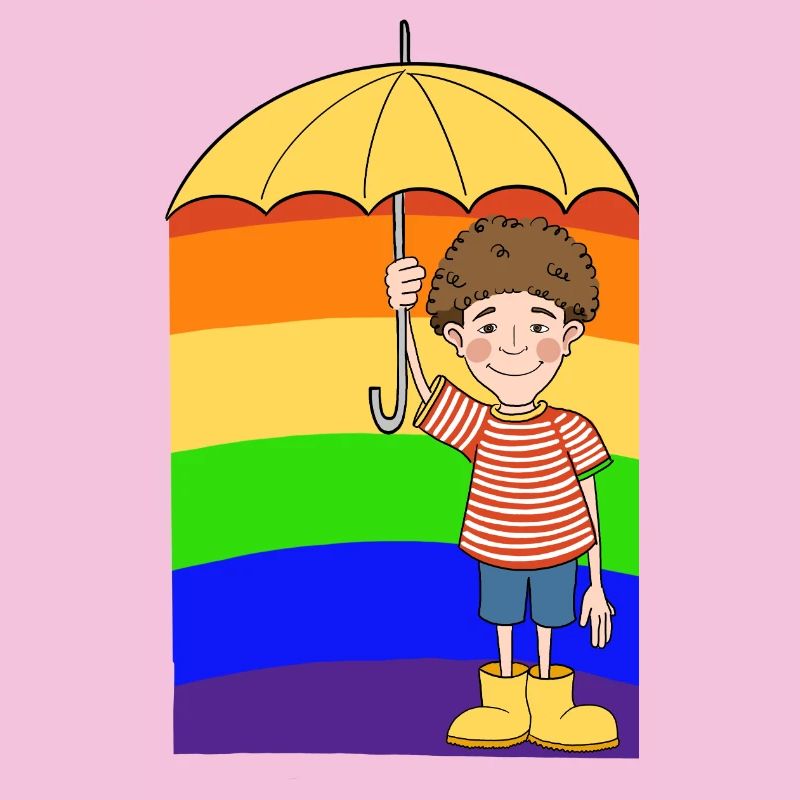 Regenbogen Mann
