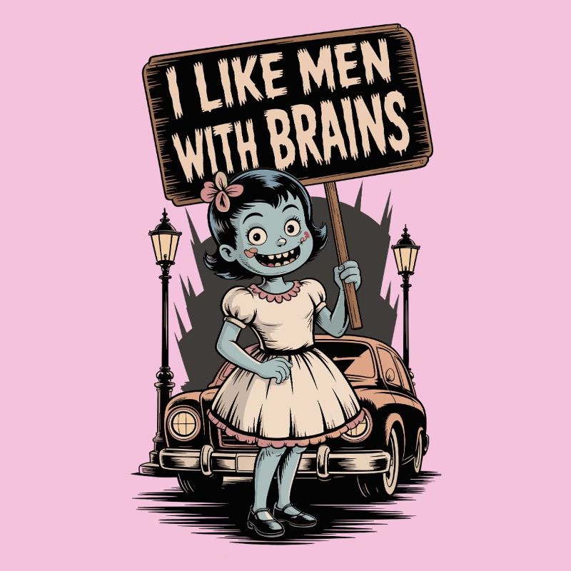 Bizarre zombie poltergeist illustration