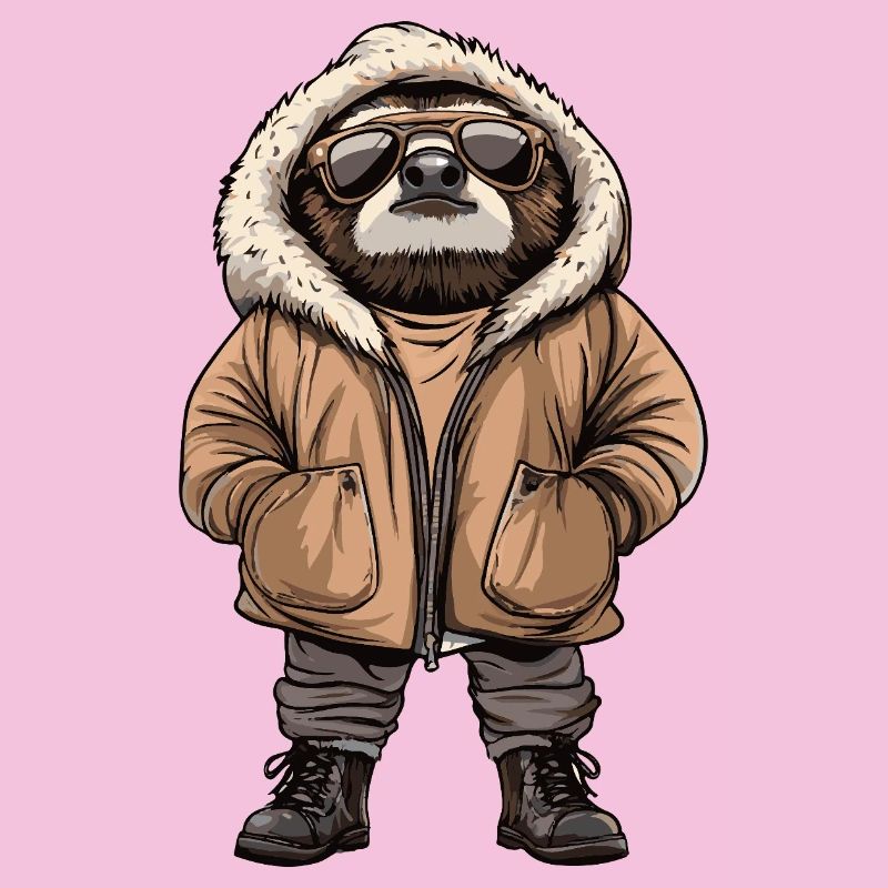 Faultier Cool Winter