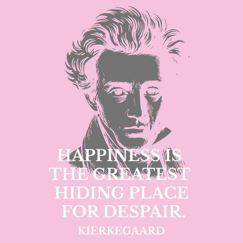 Kierkegaard Glückszitat-Tee