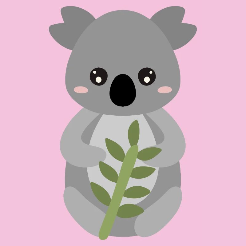 Koala à l’étreinte de feuille