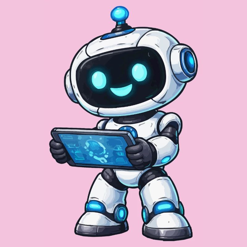 Petit robot avec tablette