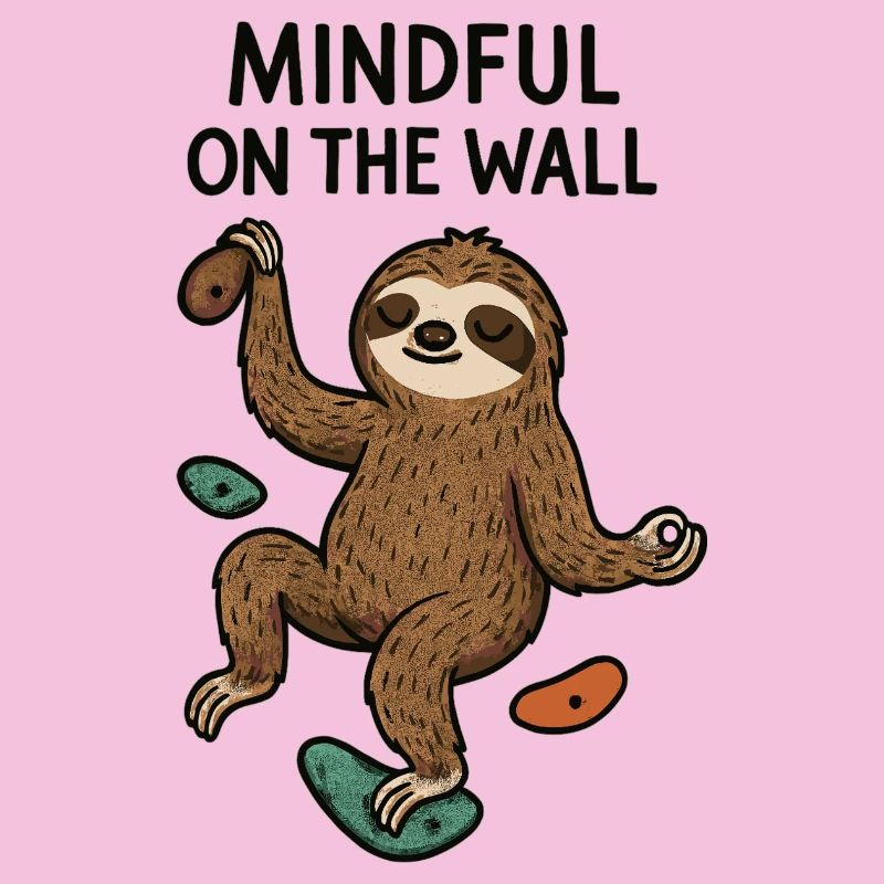 Mindful on the Wall – Zen Sloth on Wall