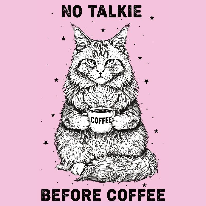 Pas de conversation devant un chat amateur de café