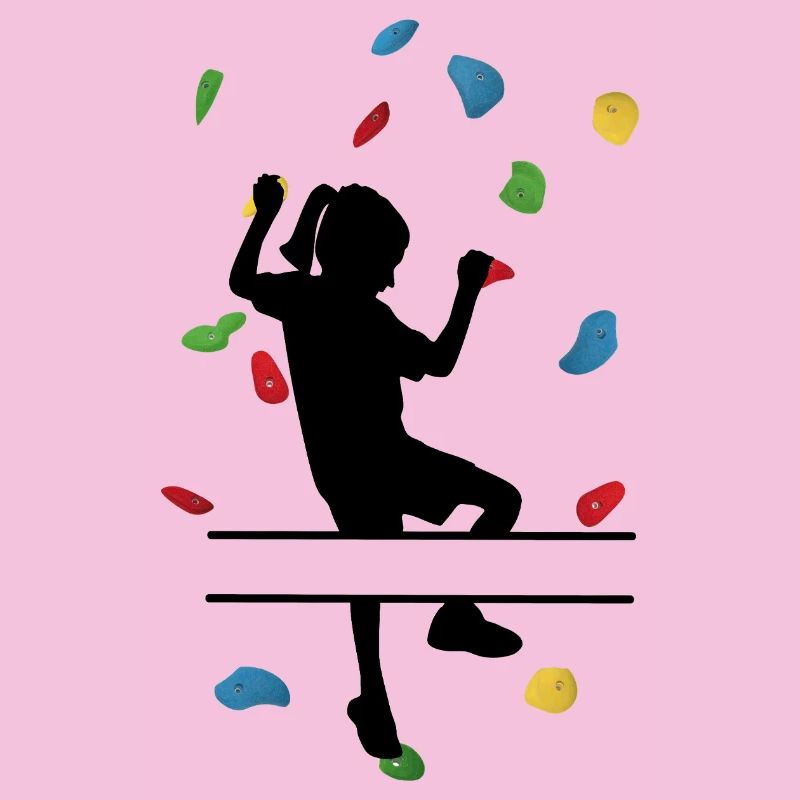 Fille du mur d’escalade – Grimpeuse sur mesure