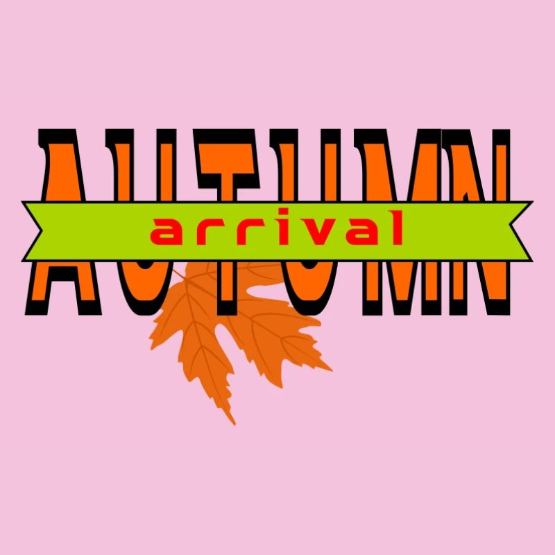 Autumn Leaf Arrival Graphic Design