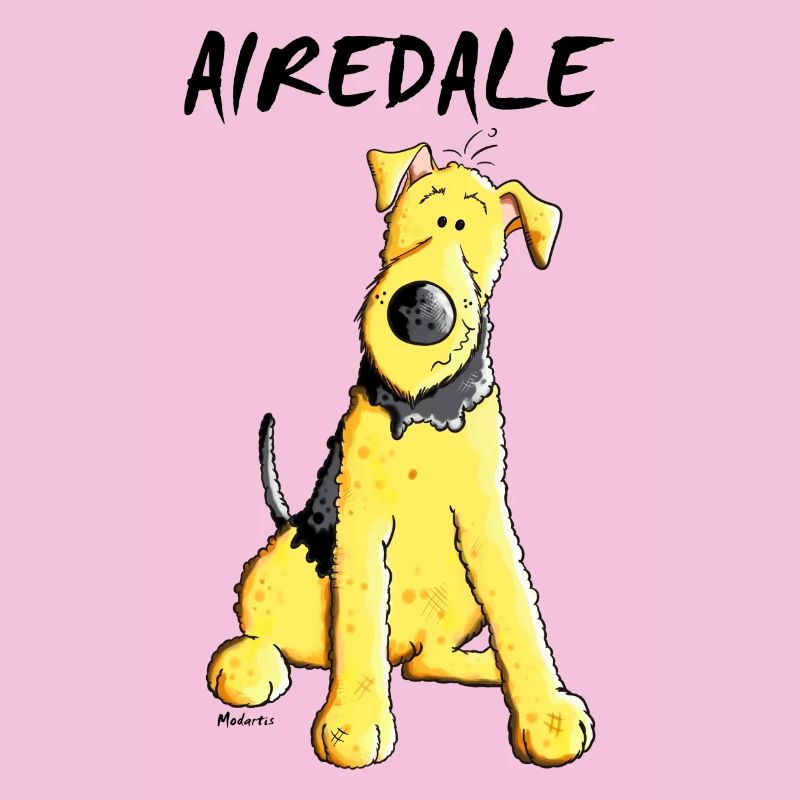 Funny Airedale Terrier