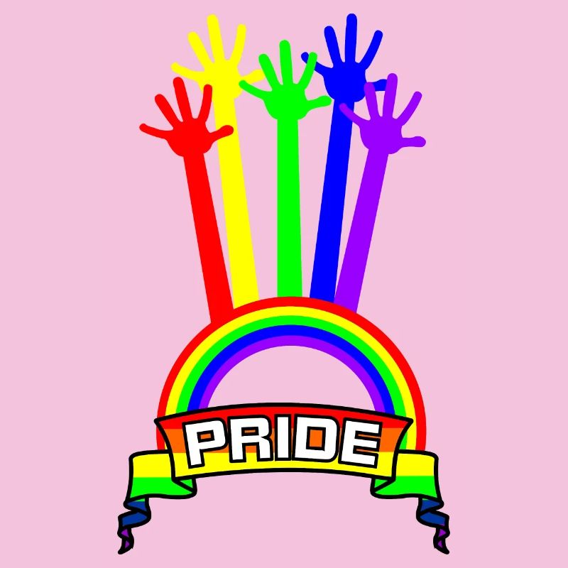 Pride Hände Regenbogen