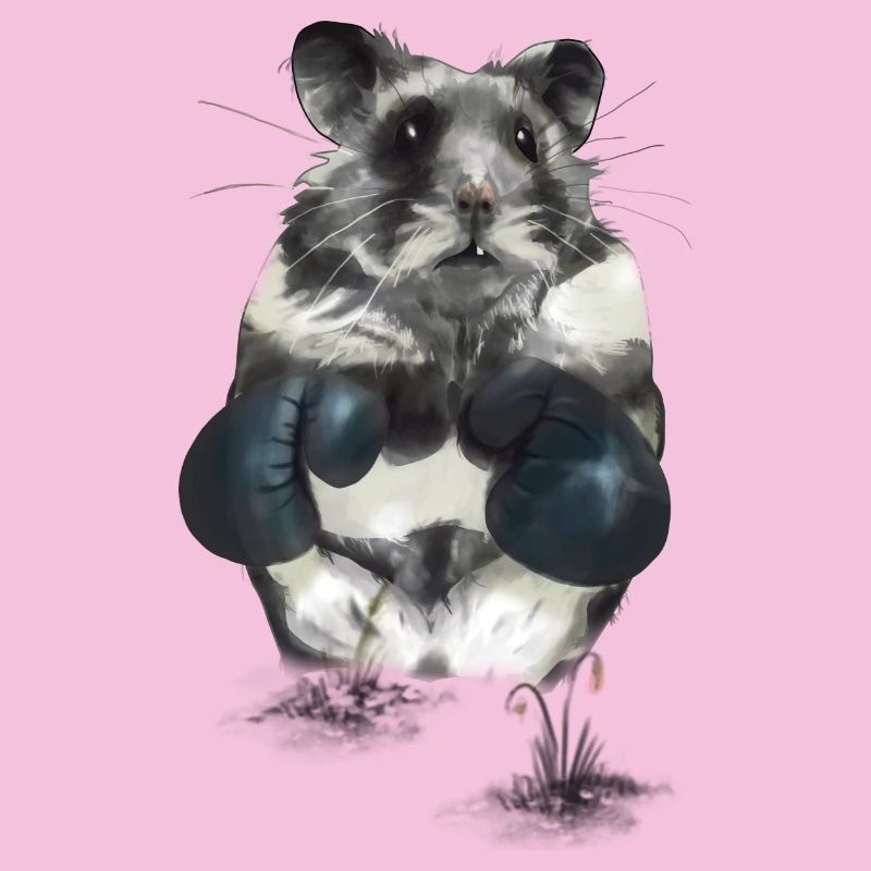 Kampfgeist Hamster im Boxring