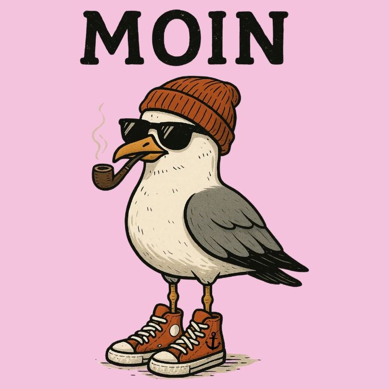 Moin Seagull Pygargue à queue blanche avec accessoires de style urbain