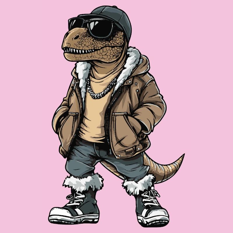 Dinosaurier T-Rex Cool Winter