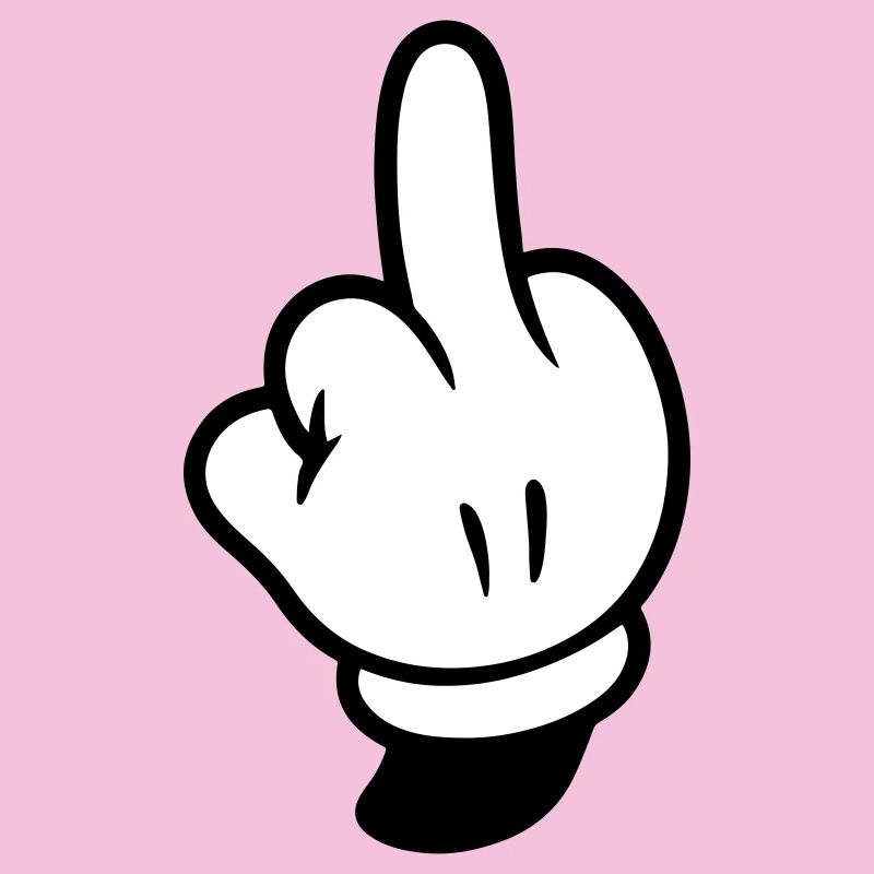 Mittelfinger Hand Comic
