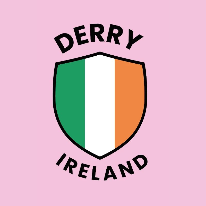 Derry Ireland Schild-Design