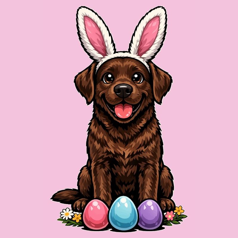 Brown Labrador Retriever Chocolate Labbi Easter