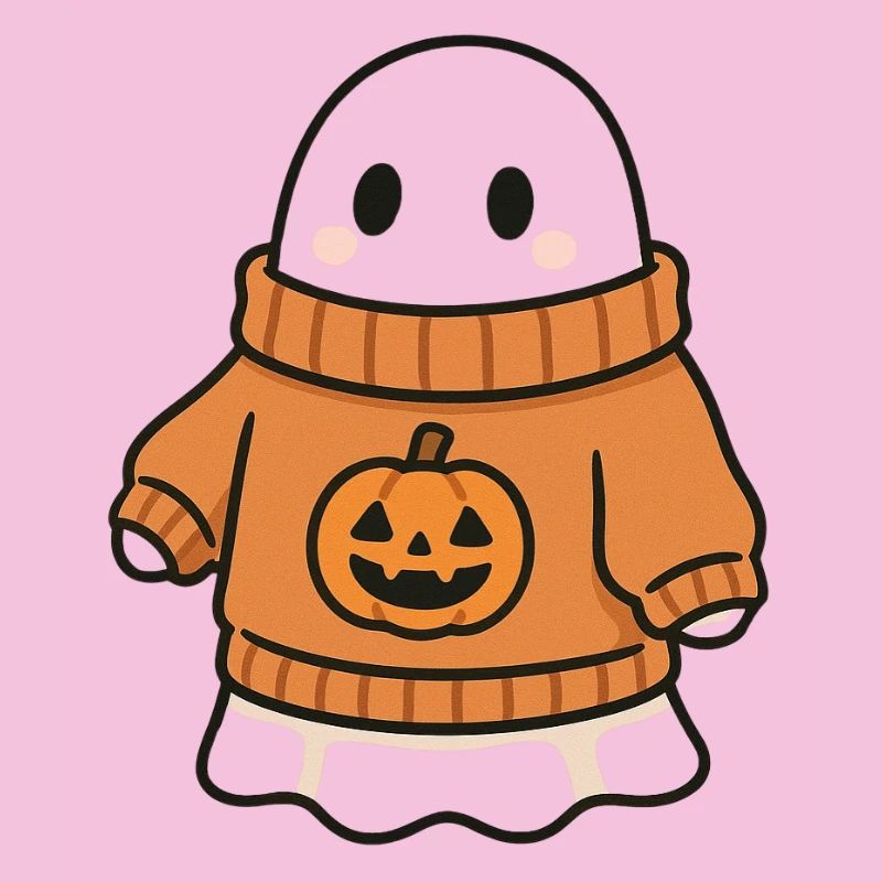 Pumpkin Sweater Ghost