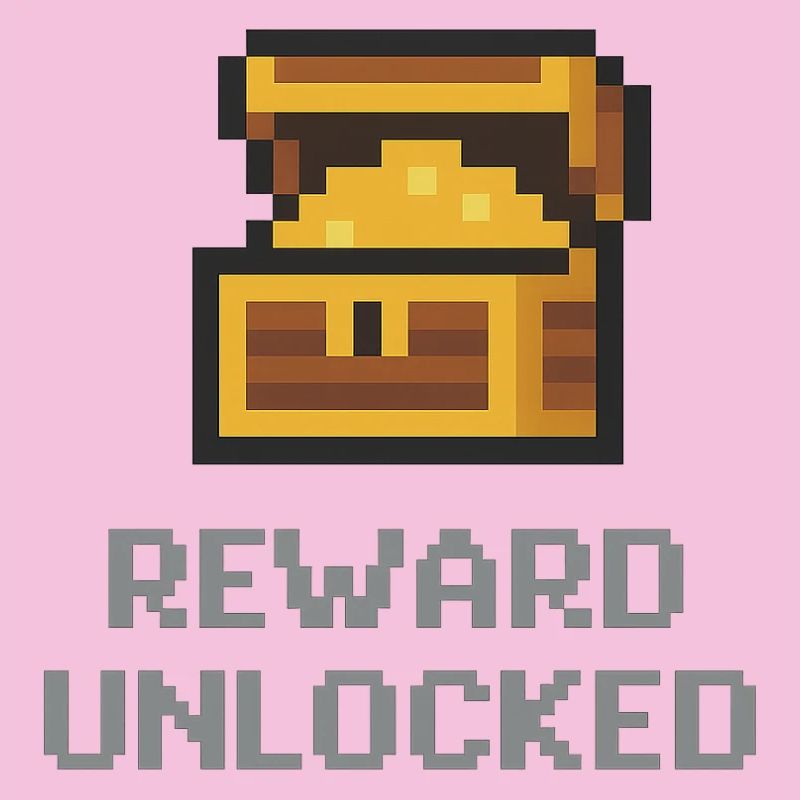 Récompense du coffre de pixels débloquée