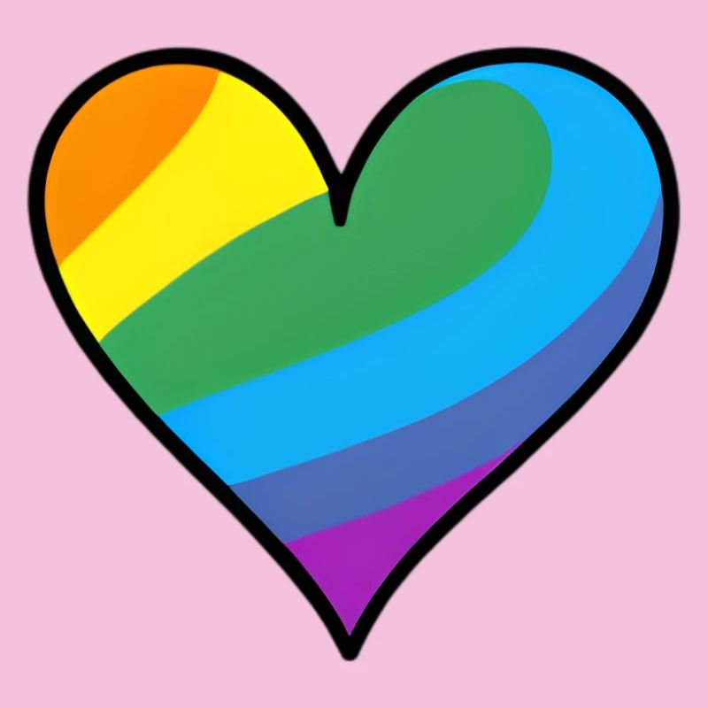 Regenbogenherz Pride Print