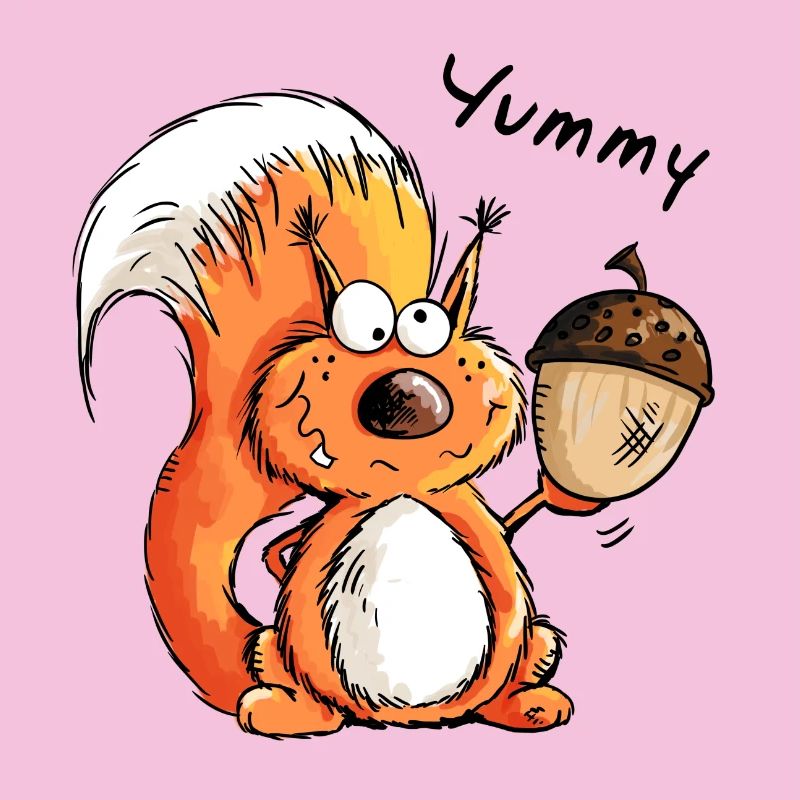 Yummy Eichhörnchen - Tier - Tiere - Comic