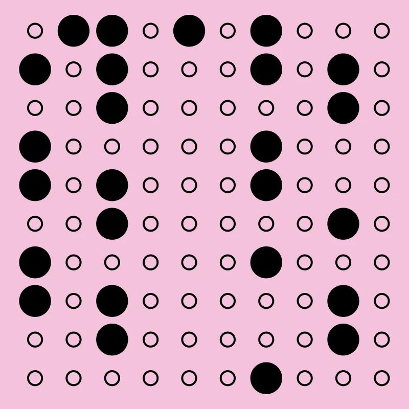 Nerdy Design "Primzahlen" bis 100, Version 2/prim