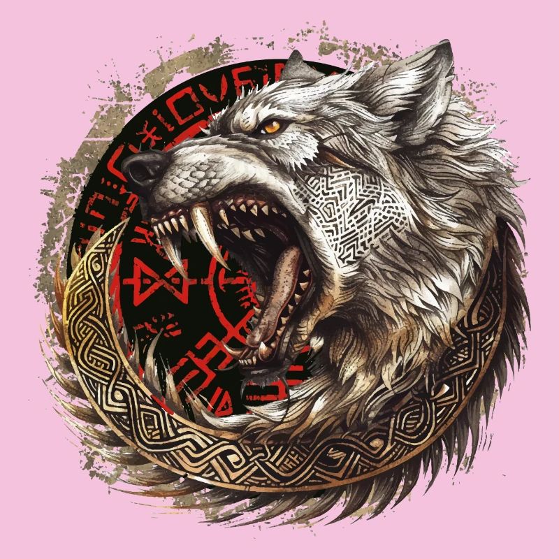 Wikinger Wolf Wölfe Odins Geri & Freki Valhalla