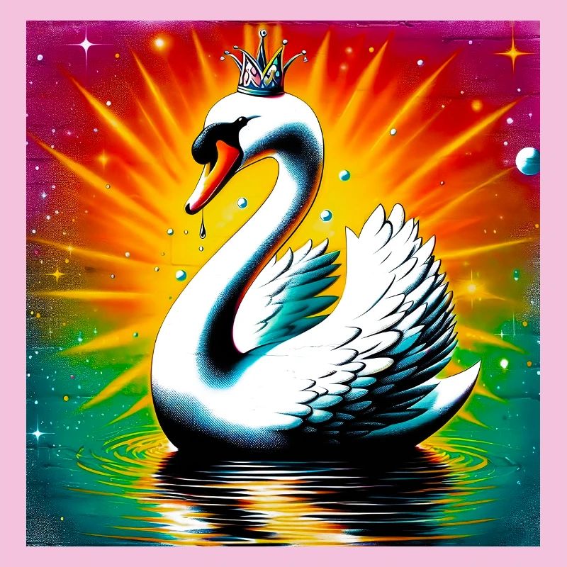 Schwan mit der Krone