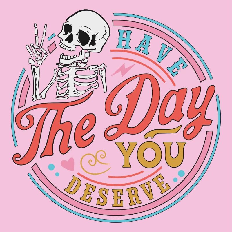 Skull with motivational message